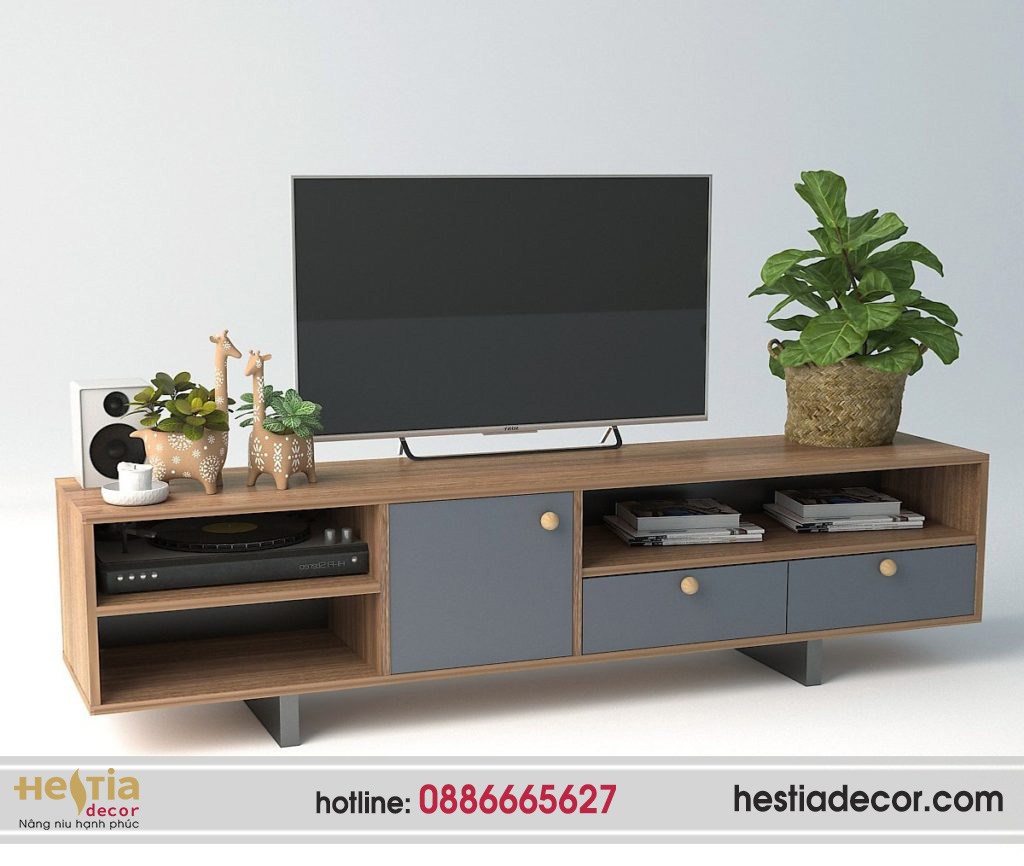 Kệ tivi gỗ thiết kế sang trọng tiện nghi (KTV16) » Hestiadecor