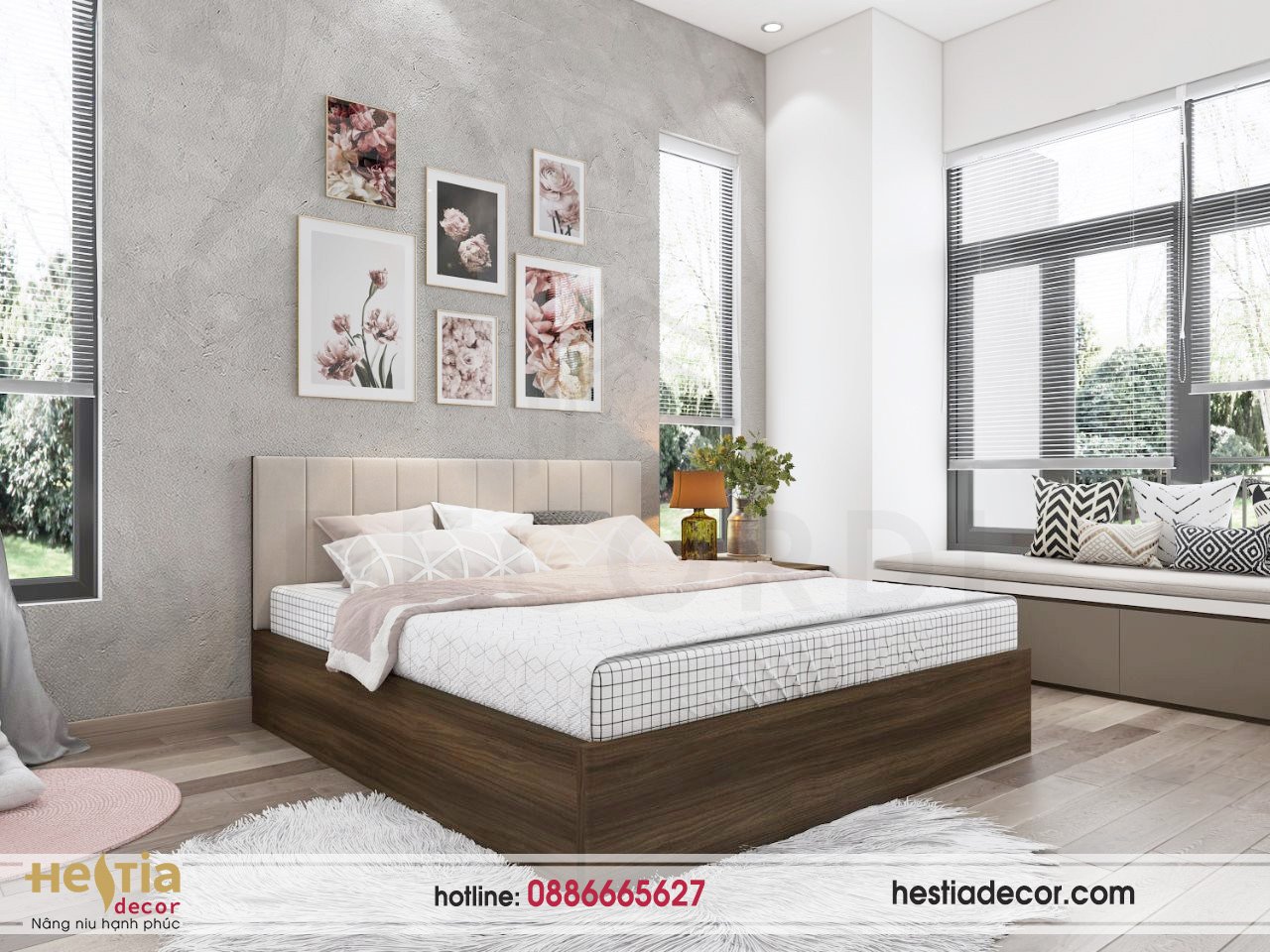 nội thất phòng ngủ,nội thất Hestia Decor,nội thất cao cấp