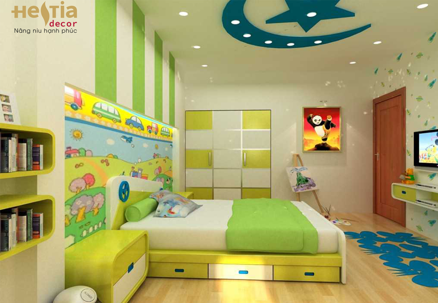 nội thất phòng ngủ trẻ em,nội thất Hestia Decor,phòng ngủ trẻ em
